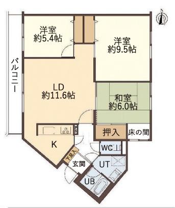 札幌市豊平区の中古マンション 画像３